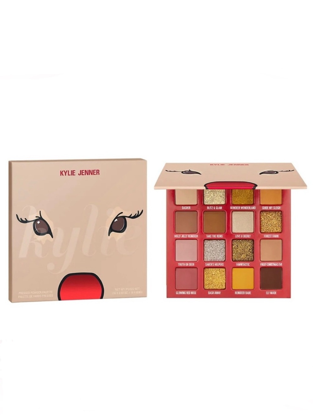 RARE Kylie cosmetics reindeer holiday eyeshadow palette